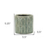 Green Ceramic 33 Ounce Geometric Round Distressed Pot Planter