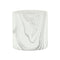 White And Gray Ceramic 41 Ounce Faux Marble Round Pot Planter