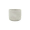 Light Gray Cement 39 Ounce Striped Round Distressed Pot Planter
