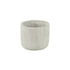Light Gray Cement 39 Ounce Striped Round Distressed Pot Planter