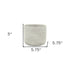 Light Gray Cement 39 Ounce Striped Round Distressed Pot Planter