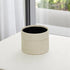 Off White Ceramic 42 Ounce Dotted Round Distressed Pot Planter