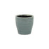 Blue Ceramic 22 Ounce Striped Round Distressed Pot Planter