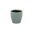 Blue Ceramic 22 Ounce Striped Round Distressed Pot Planter