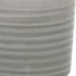 Gray Ceramic 19 Ounce Striped Round Distressed Pot Planter
