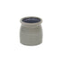 Gray Ceramic 15 Ounce Striped Round Distressed Pot Planter
