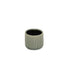 Beige And Green Ceramic 12 Ounce Striped Round Distressed Pot Planter