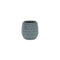 Blue And Gold Ceramic 20 Ounce Geometric Round Distressed Pot Planter