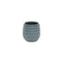Blue And Gold Ceramic 20 Ounce Geometric Round Distressed Pot Planter