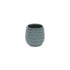 Blue And Gold Ceramic 20 Ounce Geometric Round Distressed Pot Planter