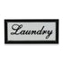 11" X 24" Black and White Handcrafted Laundry Metal Wall Decor