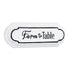 5" X 14" Black and White Farm To Table Metal Wall Decor