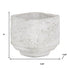 Gray Cement 106 Ounce Crackle Square Distressed Pot Planter