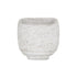 Gray Cement 106 Ounce Crackle Square Distressed Pot Planter