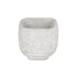 Gray Cement 106 Ounce Crackle Square Distressed Pot Planter