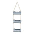 Silver Galvanized Metal Three Tier Hanging Planter
