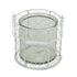 5" White Metal Tabletop Lantern Candle Holder
