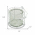 5" White Metal Tabletop Lantern Candle Holder