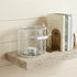 5" White Metal Tabletop Lantern Candle Holder