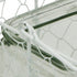 5.5" White and Clear Wire Basket Glass Jar