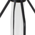 12" Black Clear And Natural Metal Glass And Wood Posy Test Tube Table Vase