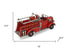 7" Red Metal Truck Hand Painted Figurine Sculpture