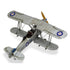 5" Blue and Gray Metal Hand Painted Model Airplane Tabletop Sculpture