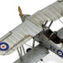 5" Blue and Gray Metal Hand Painted Model Airplane Tabletop Sculpture