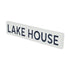 5" X 24" White Lake House Metal Wall Decor