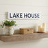 5" X 24" White Lake House Metal Wall Decor