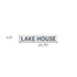 5" X 24" White Lake House Metal Wall Decor