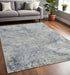 5' X 8' Blue And Gray Abstract Area Rug