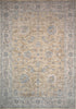 5' X 8' Gold Southwestern Power Loom Stain Resistant Area Rug