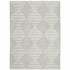 8' X 11' Gray And White Geometric Distressed Area Rug