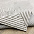 8' X 11' Gray And White Geometric Distressed Area Rug
