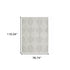 8' X 11' Gray And White Geometric Distressed Area Rug