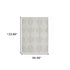 8' X 11' Gray And White Geometric Distressed Area Rug