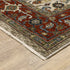 8' X 11' Ivory And Red Oriental Area Rug With Fringe