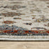 8' X 11' Ivory Red And Yellow Oriental Area Rug With Fringe