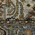 8' X 11' Blue And Midnight Oriental Area Rug With Fringe