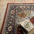 8' X 11' Red And Blue Oriental Area Rug With Fringe