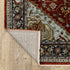 8' X 11' Red And Blue Oriental Area Rug With Fringe