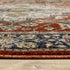 8' X 11' Red And Blue Oriental Area Rug With Fringe