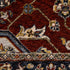 8' X 11' Red And Blue Oriental Area Rug With Fringe