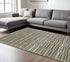 8' X 11' Teal Blue Geometric Power Loom Area Rug