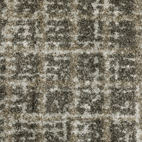 8' X 11' Gray Geometric Power Loom Area Rug