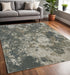 8' X 11' Tan and Gray Abstract Power Loom Area Rug