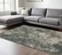 8' X 11' Tan and Gray Abstract Power Loom Area Rug