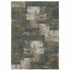 8' X 11' Teal Blue Geometric Power Loom Area Rug