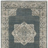 8' X 11' Blue and Beige Oriental Power Loom Area Rug